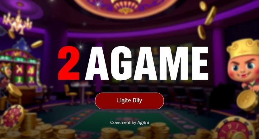 Clean and intuitive 2AGAME login interface